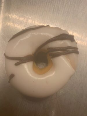 Donut wit glazuur