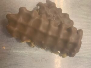 Wafeltjes chocolade (14 euro/kg) 750 gram